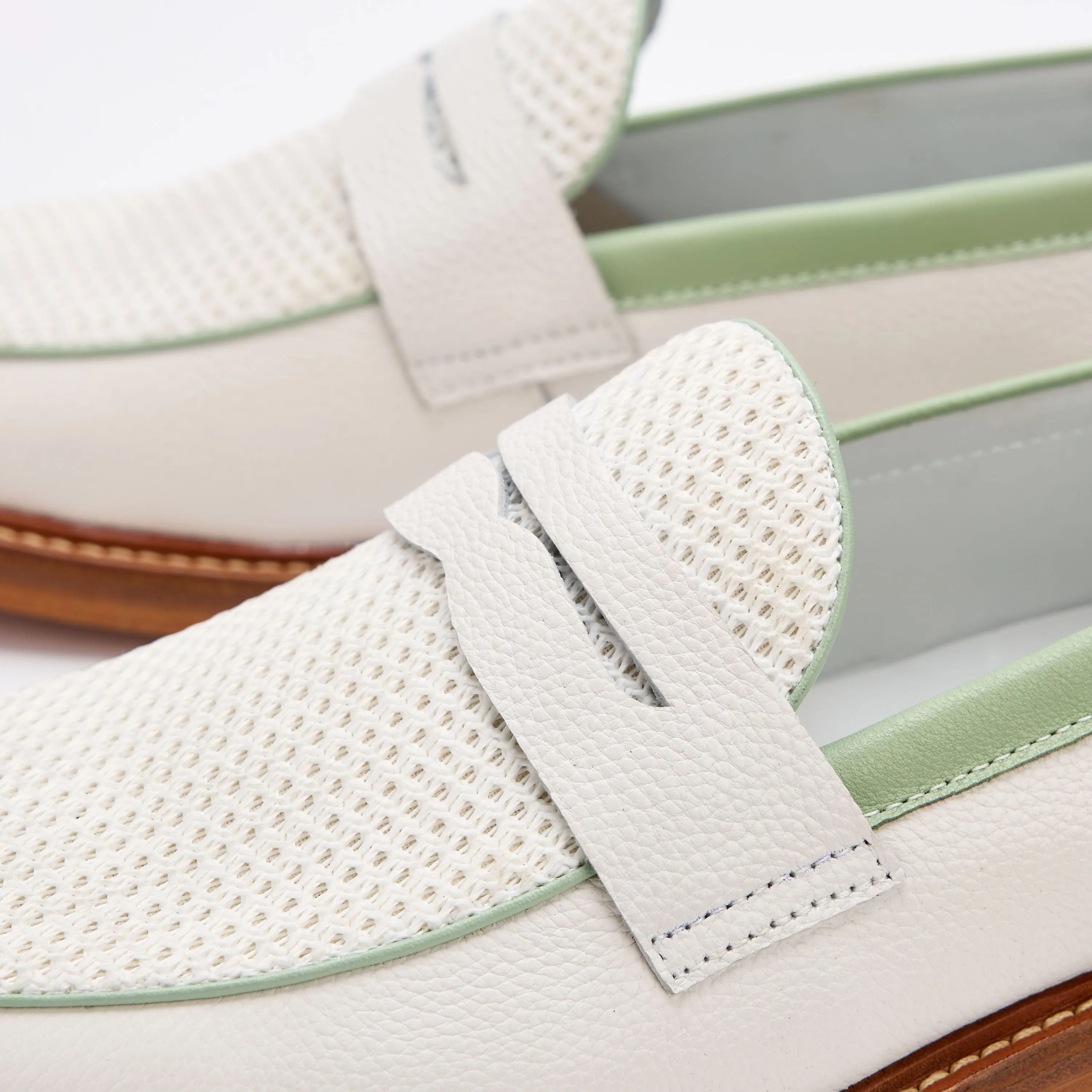 Calum White Mojito Leder-Penny-Loafer