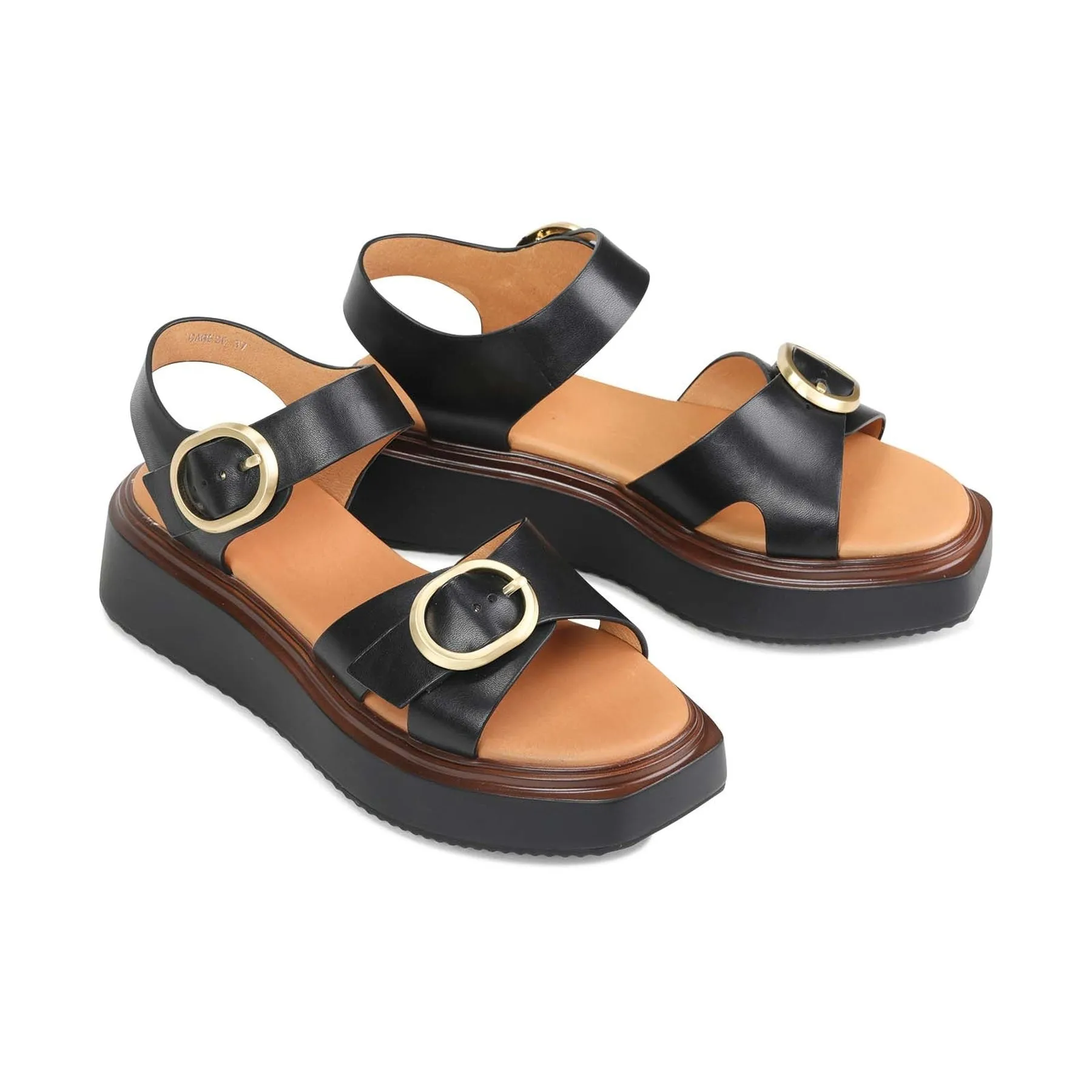 CARESE LEDER SANDALEN MIT KNÖCHELBAND