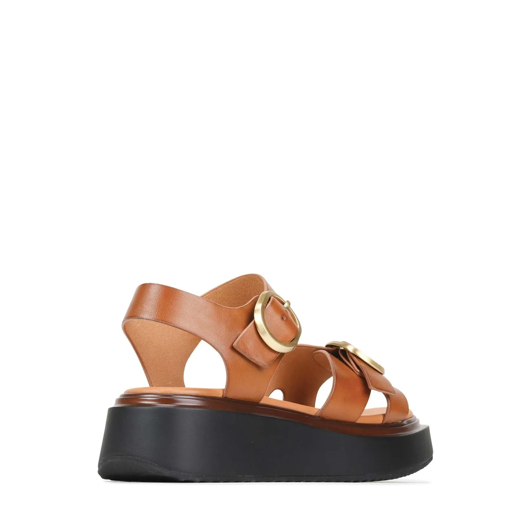 CARESE LEDER SANDALEN MIT KNÖCHELBAND