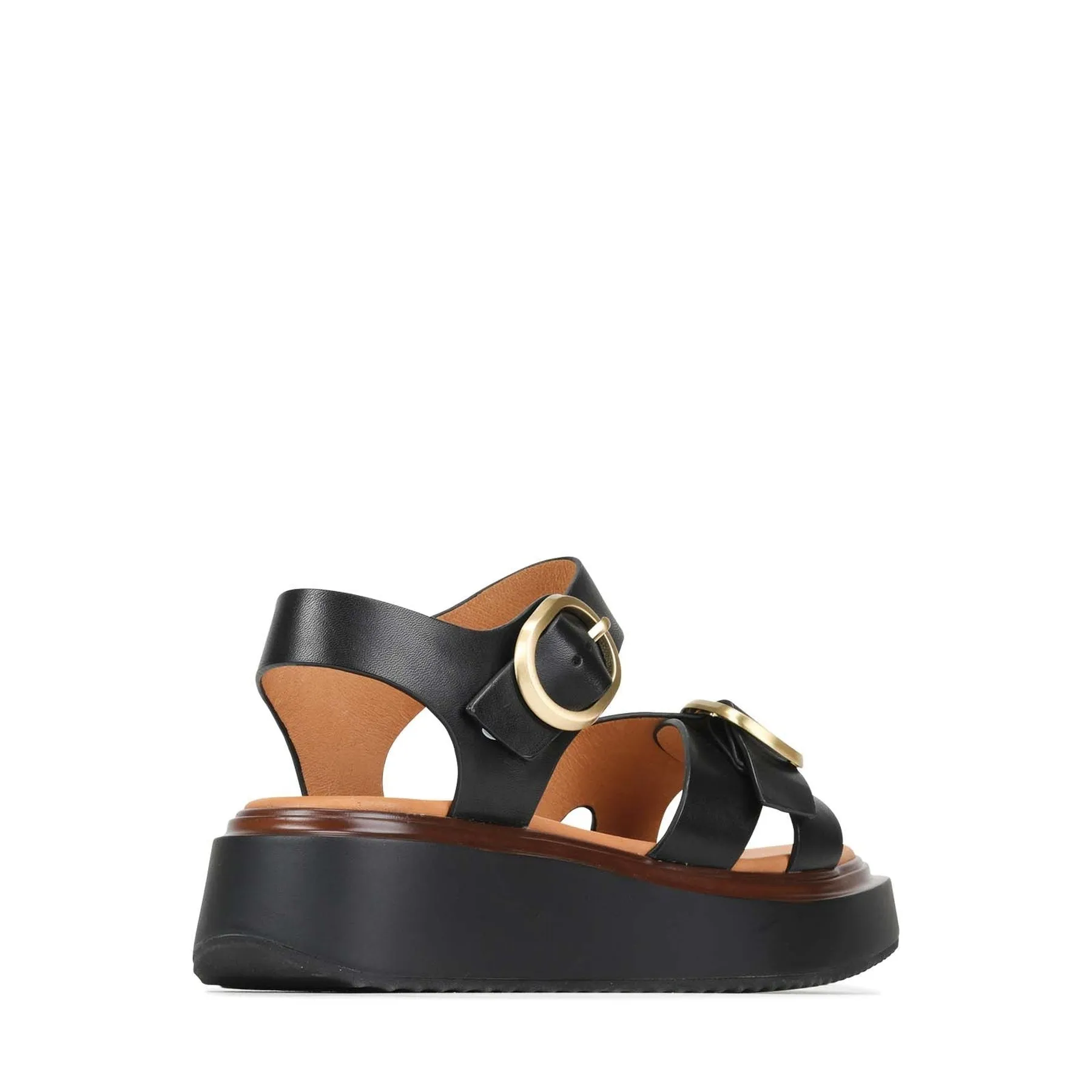 CARESE LEDER SANDALEN MIT KNÖCHELBAND