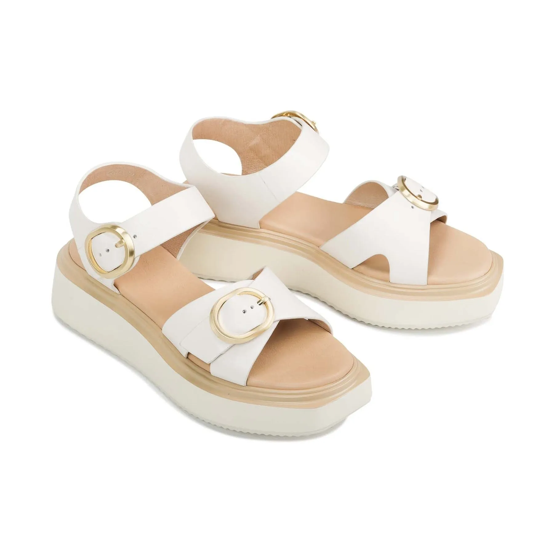 CARESE LEDER SANDALEN MIT KNÖCHELBAND