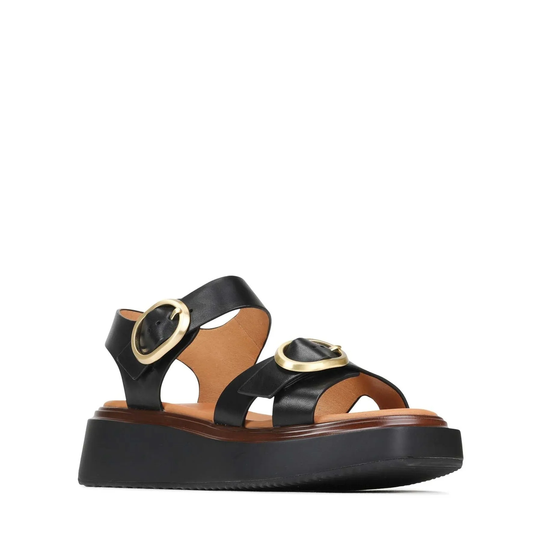 CARESE LEDER SANDALEN MIT KNÖCHELBAND
