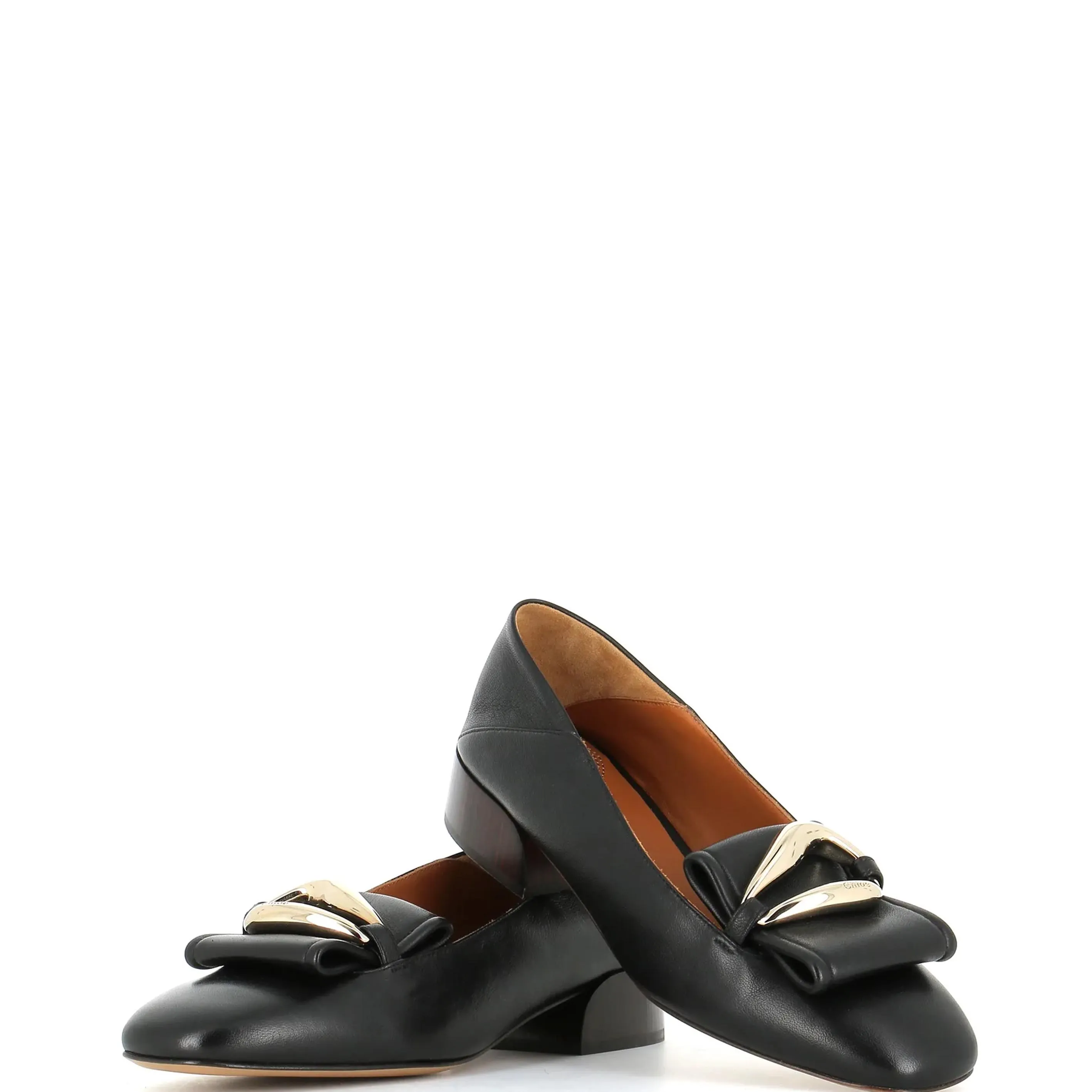 Chloé Shoes Kiss Loafer, Schwarz