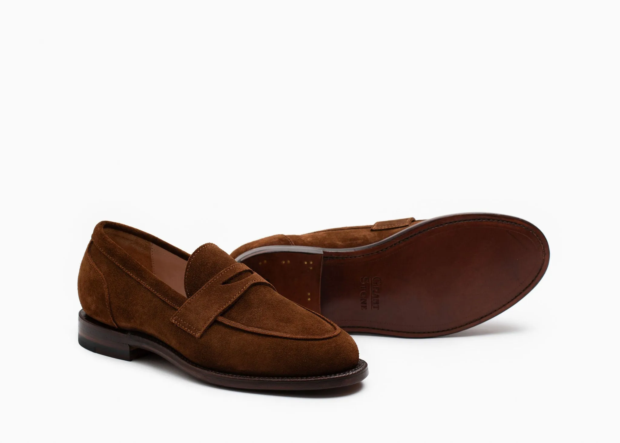 Clara Penny Loafer Bourbon Wildleder