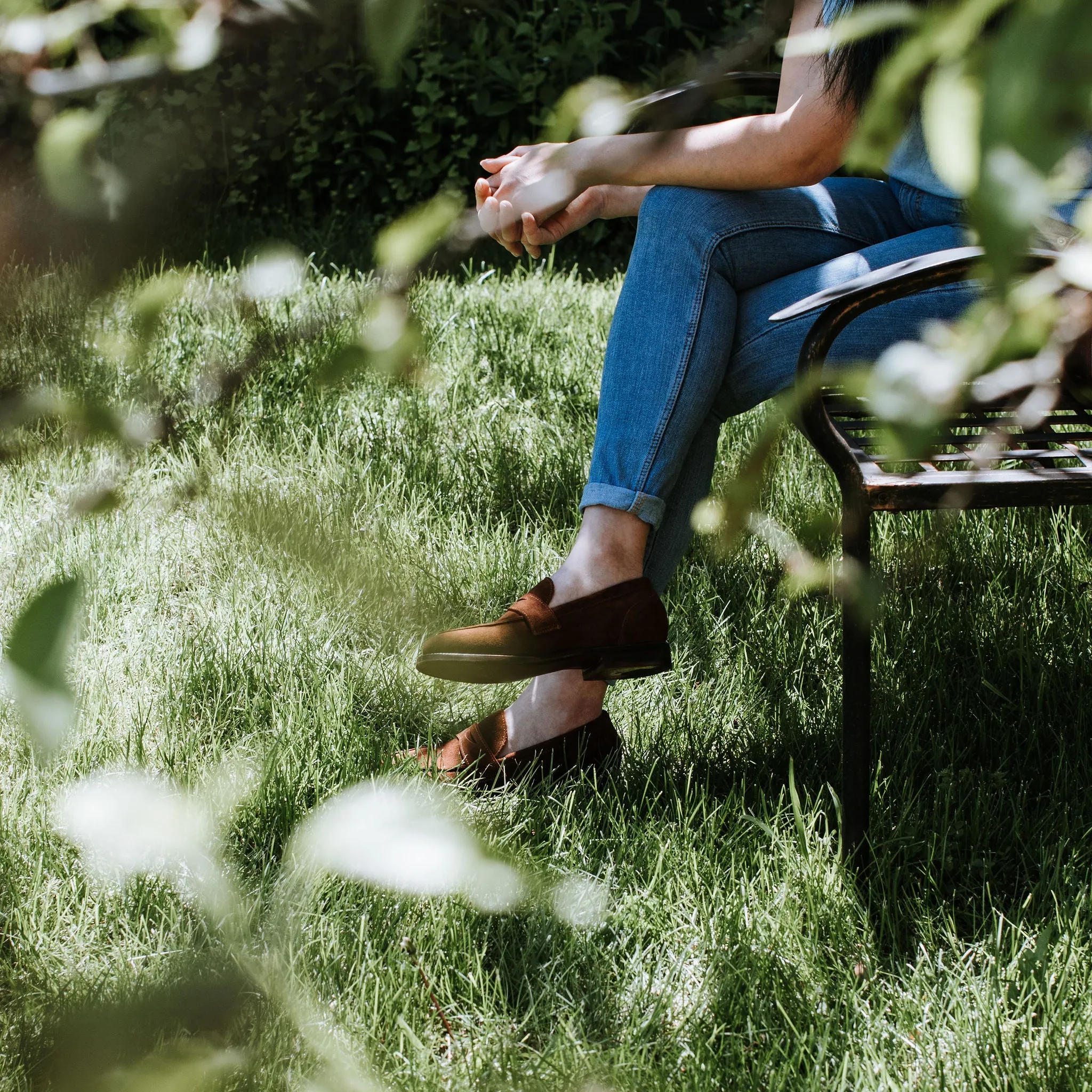 Clara Penny Loafer Bourbon Wildleder