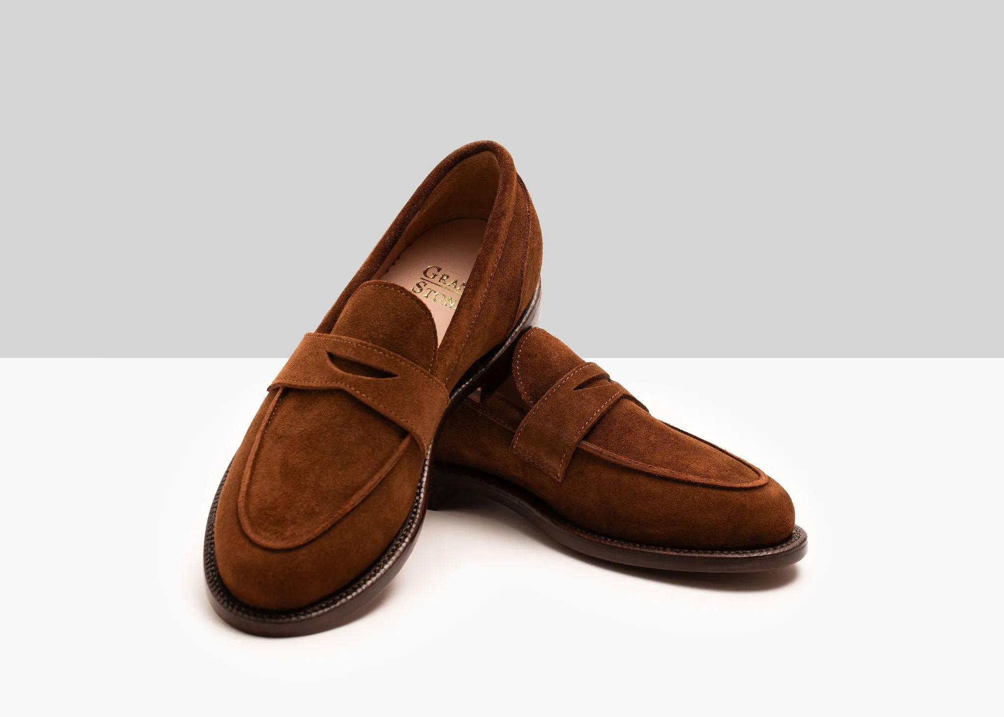 Clara Penny Loafer Bourbon Wildleder