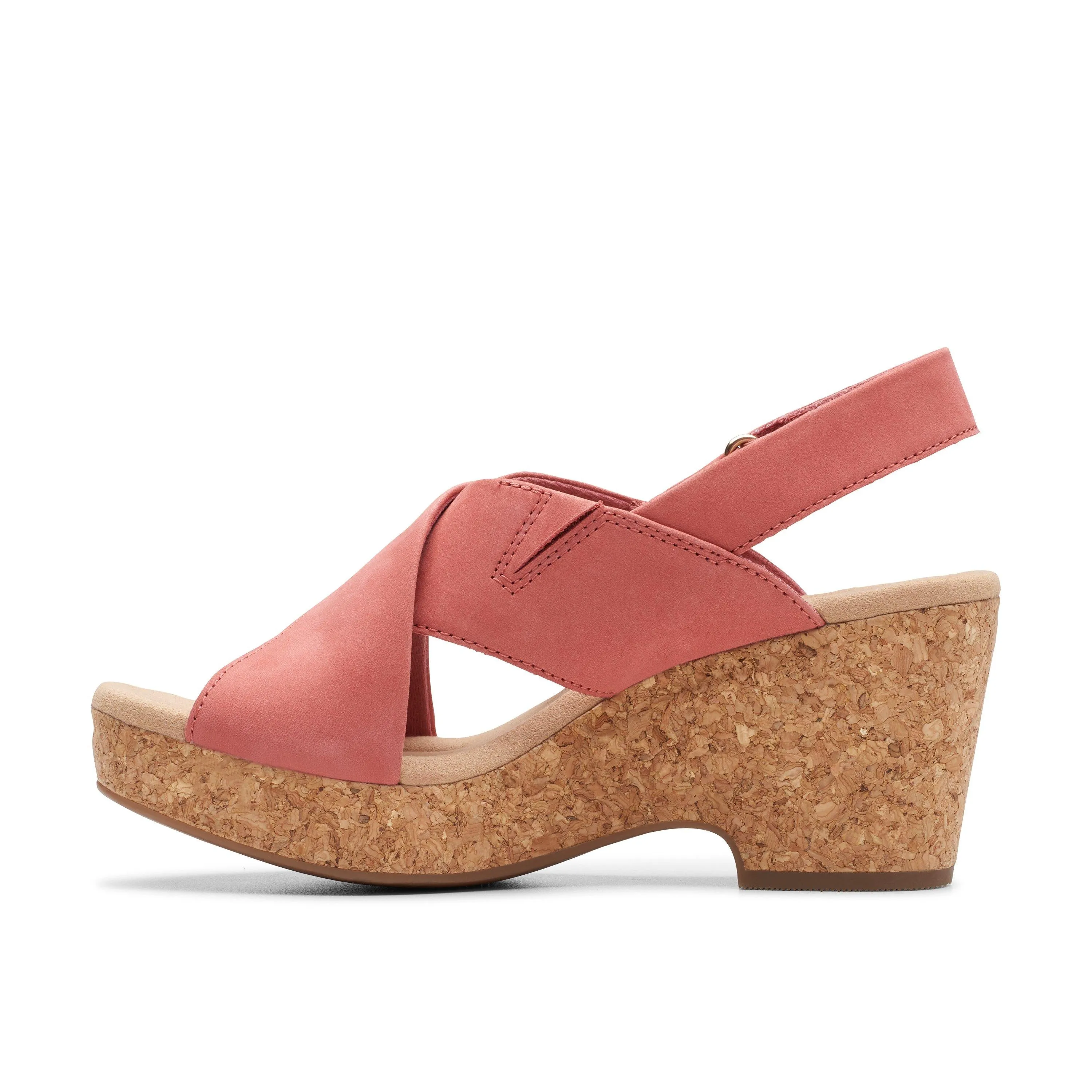 Clarks Giselle Dove in Rosa Nubuk
