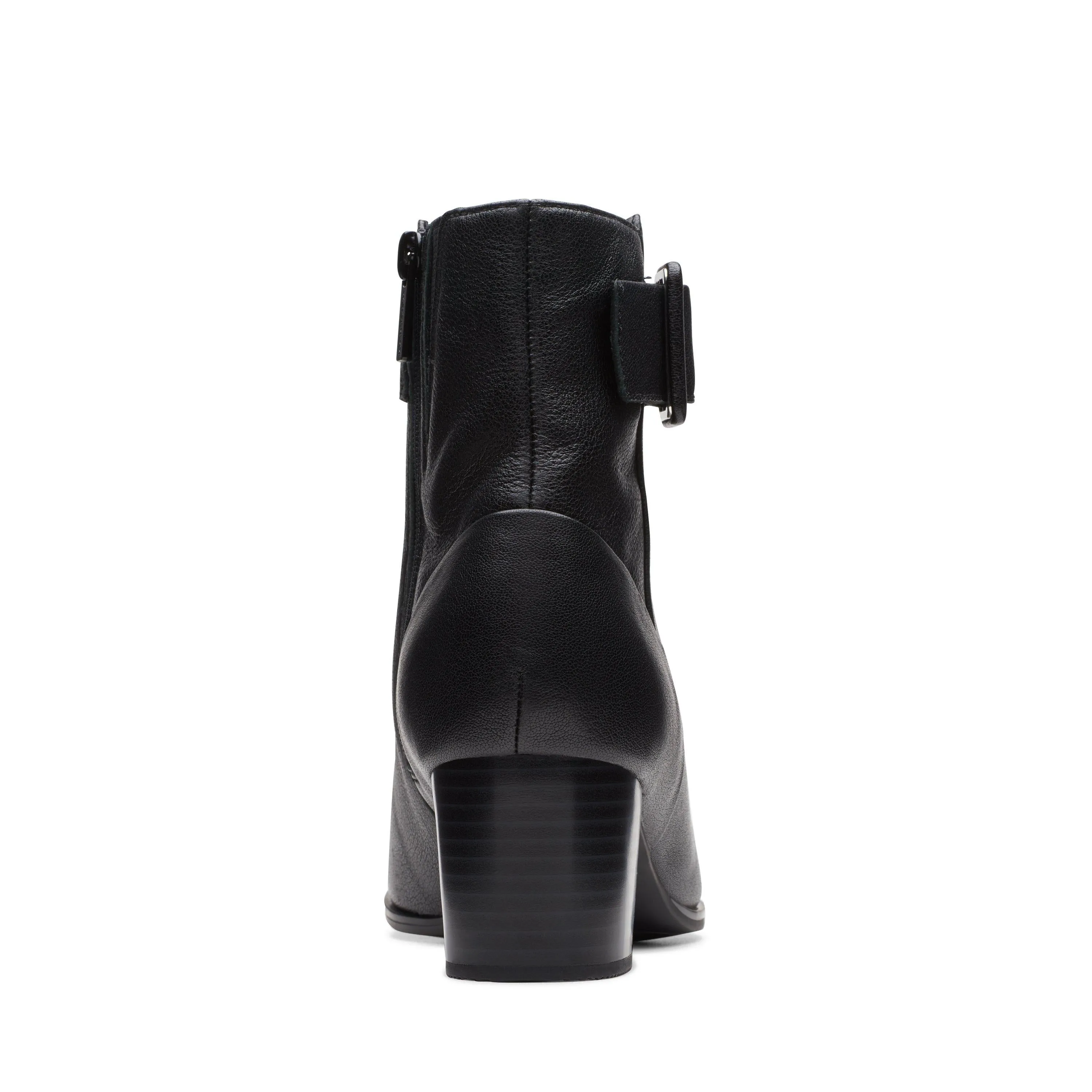 Clarks Loken Zip WP in schwarzem Leder