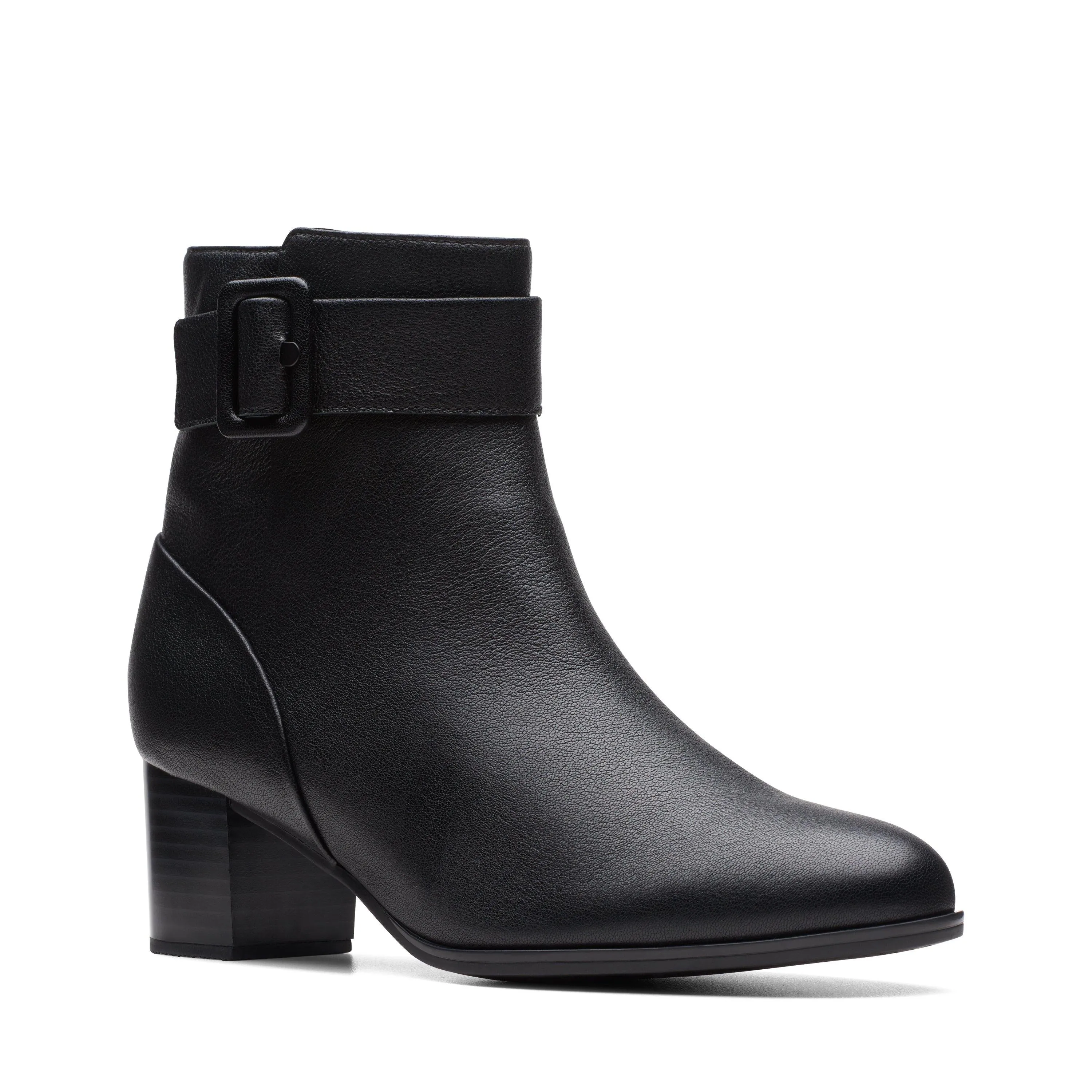 Clarks Loken Zip WP in schwarzem Leder