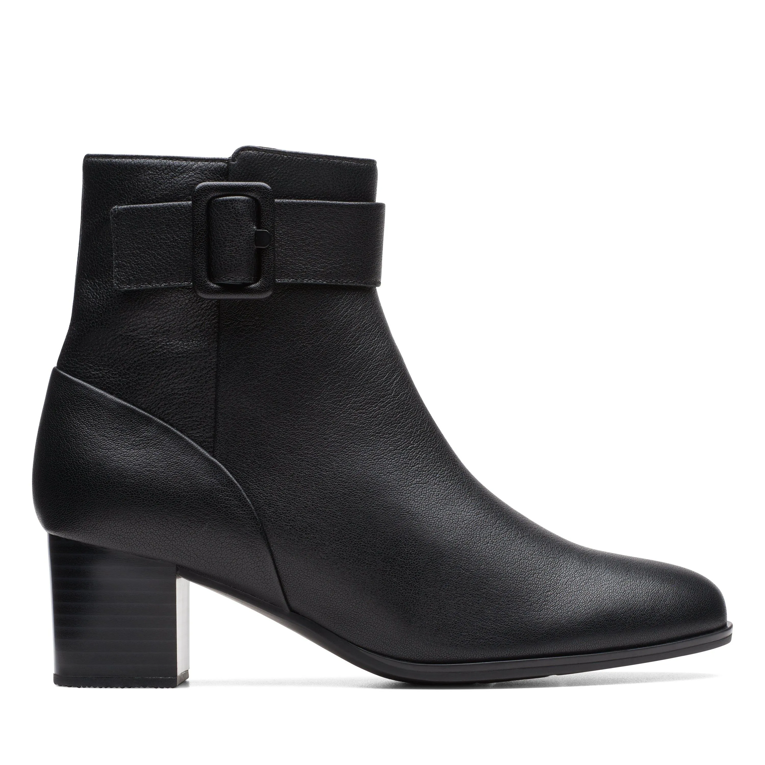 Clarks Loken Zip WP in schwarzem Leder