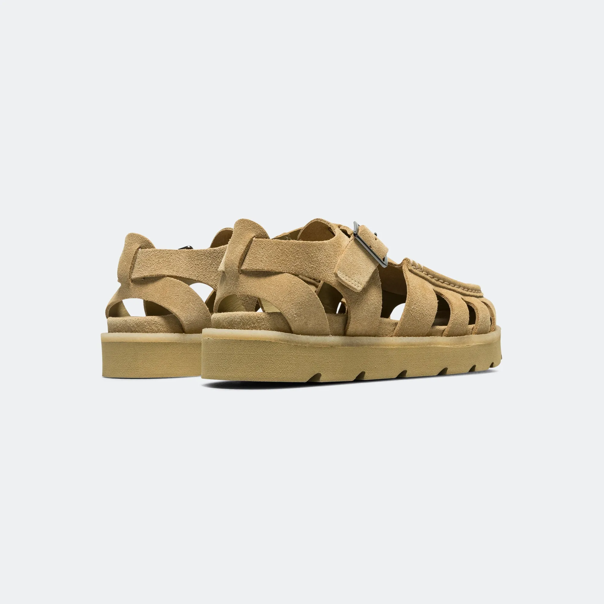 Clarks Schuhe Meare Schnalle - Ahorn Wildleder