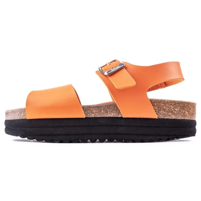 Clove Damen Vegane Plateausandalen | Orange