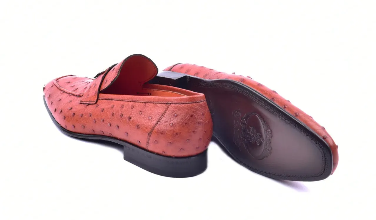 Corrente Straußen-Loafer Brandy