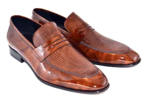 Corrente Lackleder Penny Loafer Braun