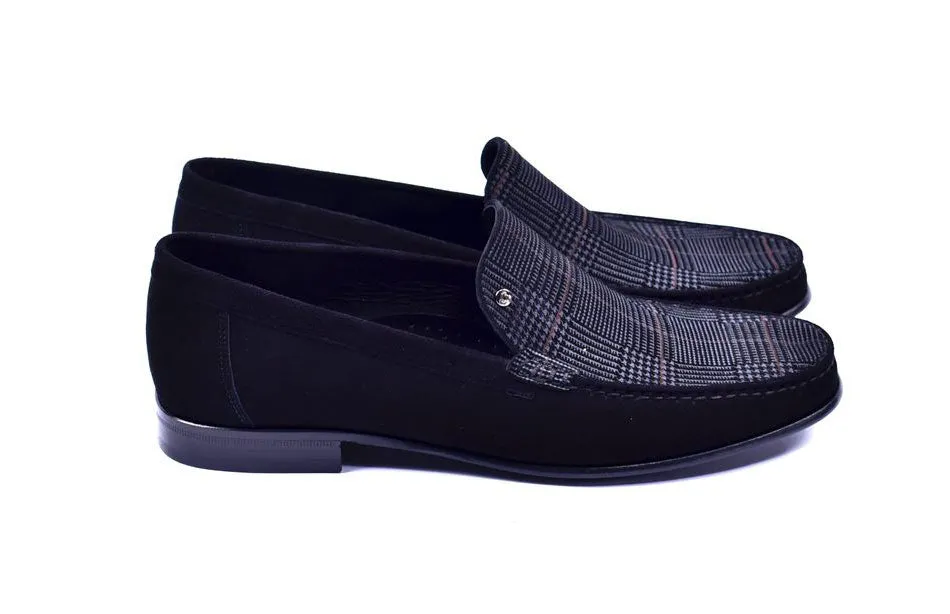 Corrente Wildleder-Loafer Schwarz
