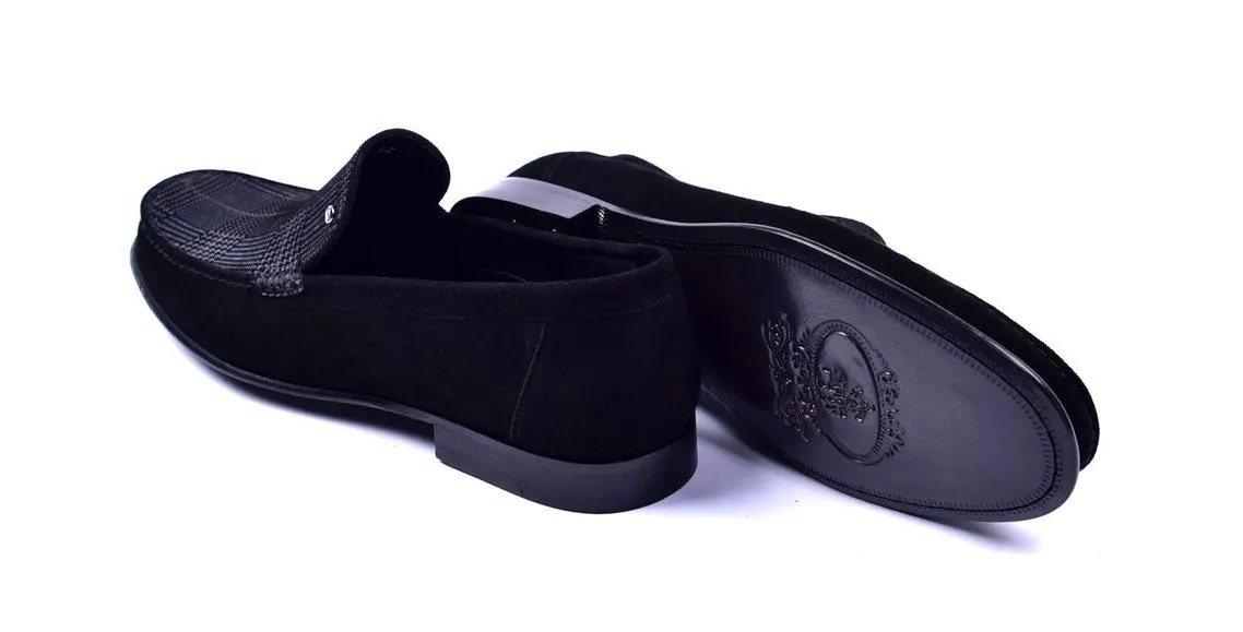 Corrente Wildleder-Loafer Schwarz