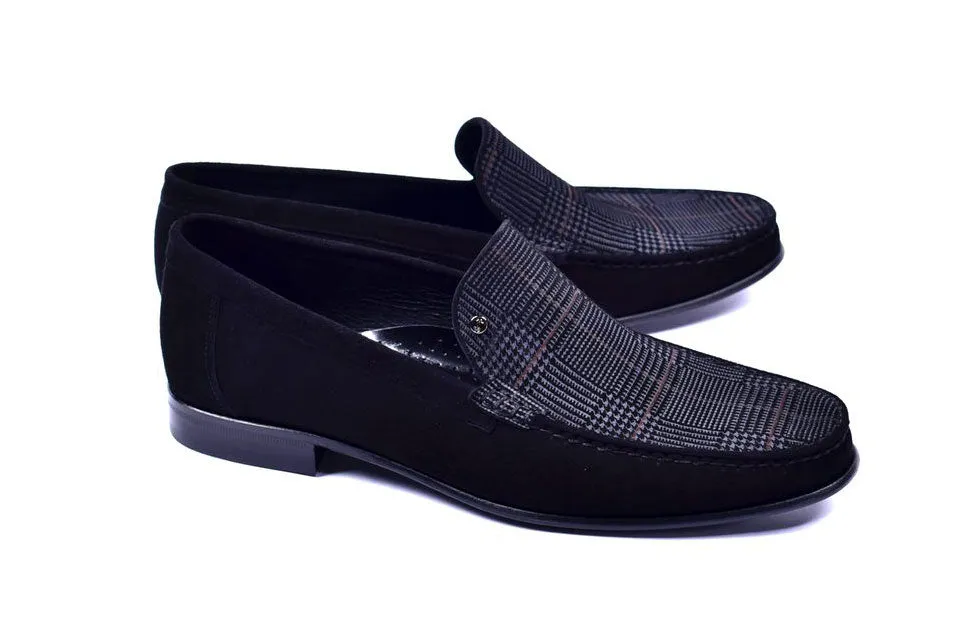 Corrente Wildleder-Loafer Schwarz