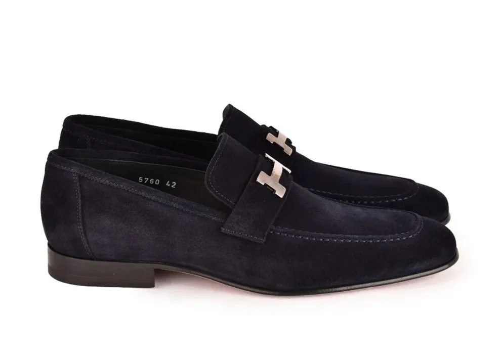 Corrente Wildleder-Loafer Marineblau
