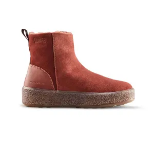 Cougar - Damen Winterstiefel aus echtem Lammfell mit wasserdichter Besen-Suede-Oberfläche (BROOM-RUSSET)