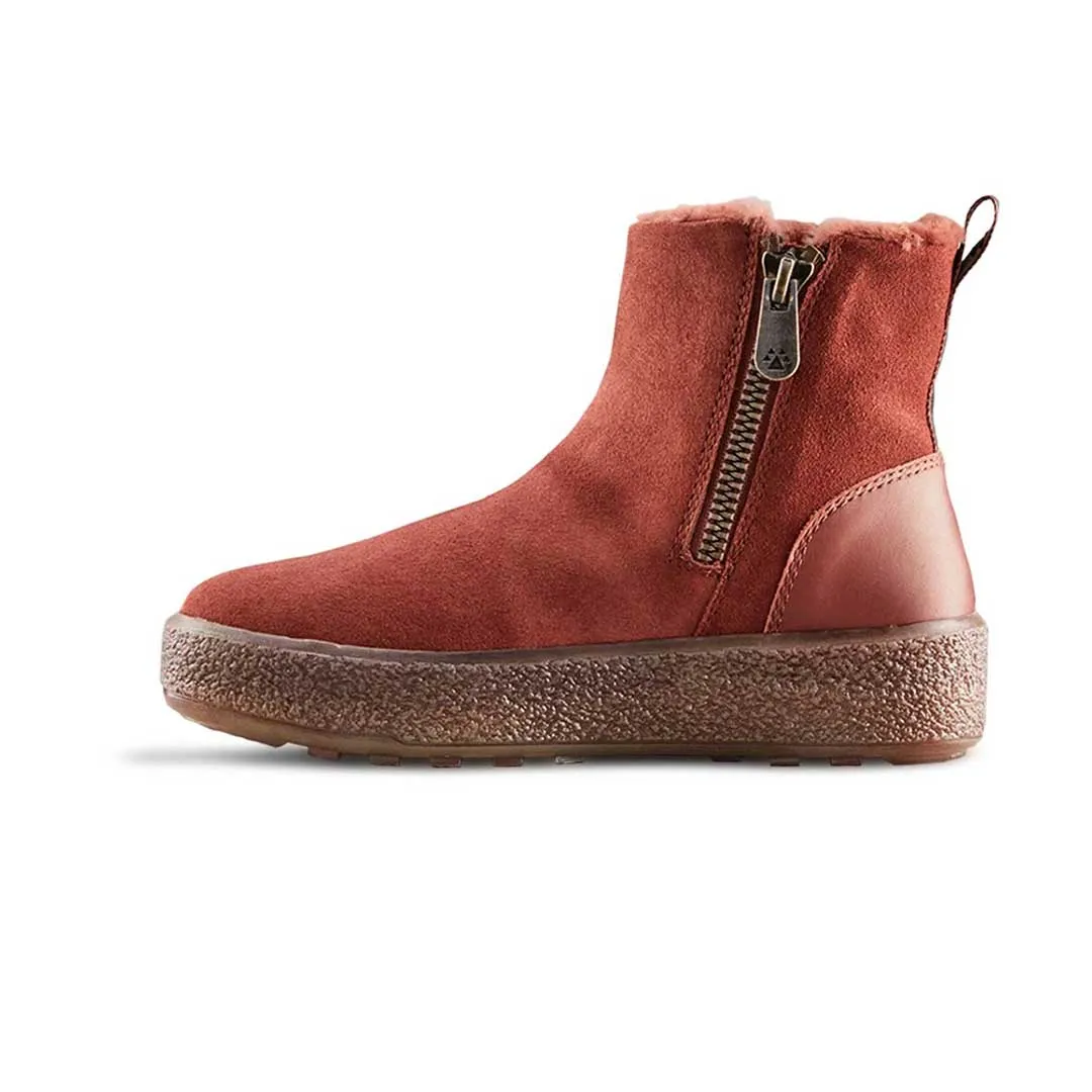 Cougar - Damen Winterstiefel aus echtem Lammfell mit wasserdichter Besen-Suede-Oberfläche (BROOM-RUSSET)