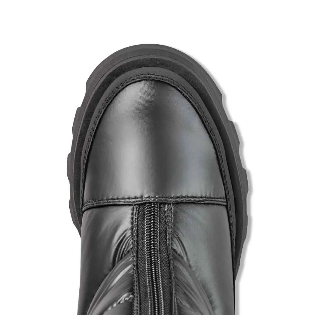 Cougar - Damen Stylische Nylon Wasserdichte Stiefel (SAVVY-BLK)