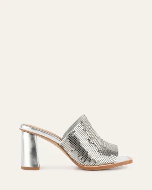 CUPID HIGH HEEL SANDALEN SILBER