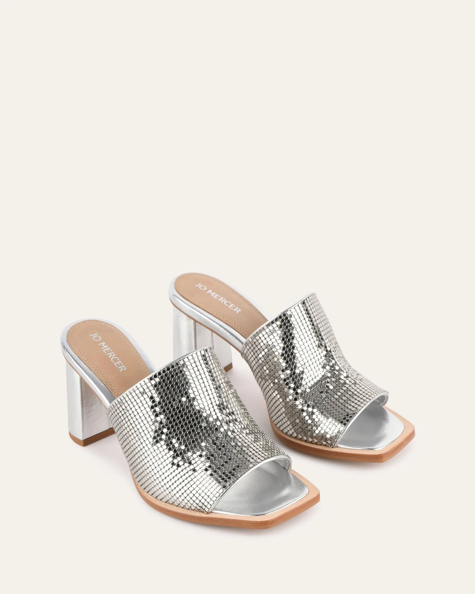 CUPID HIGH HEEL SANDALEN SILBER