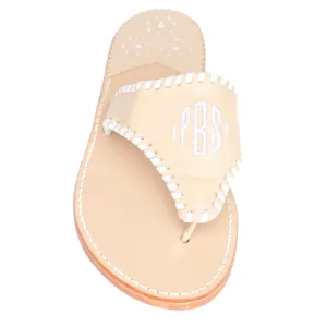 Maßgeschneidertes besticktes Monogramm Chanel / Weiß