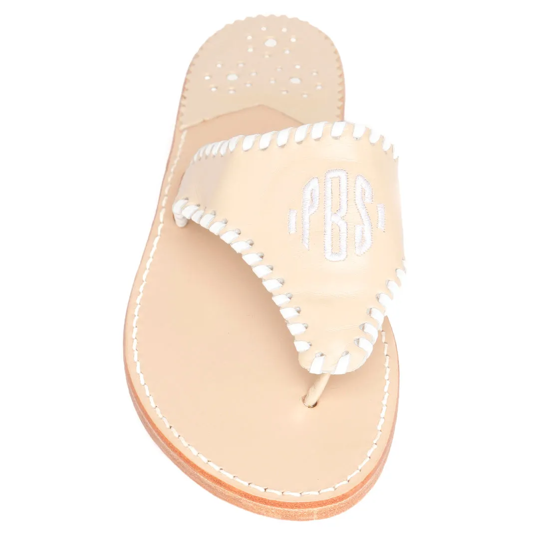 Maßgeschneidertes besticktes Monogramm Chanel / Weiß