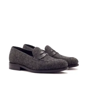 Dapperfam Schuhe DapperFam Luciano in Nagelkopf / Schwarz Herren Maßschuh & Italienischer Leder Loafer