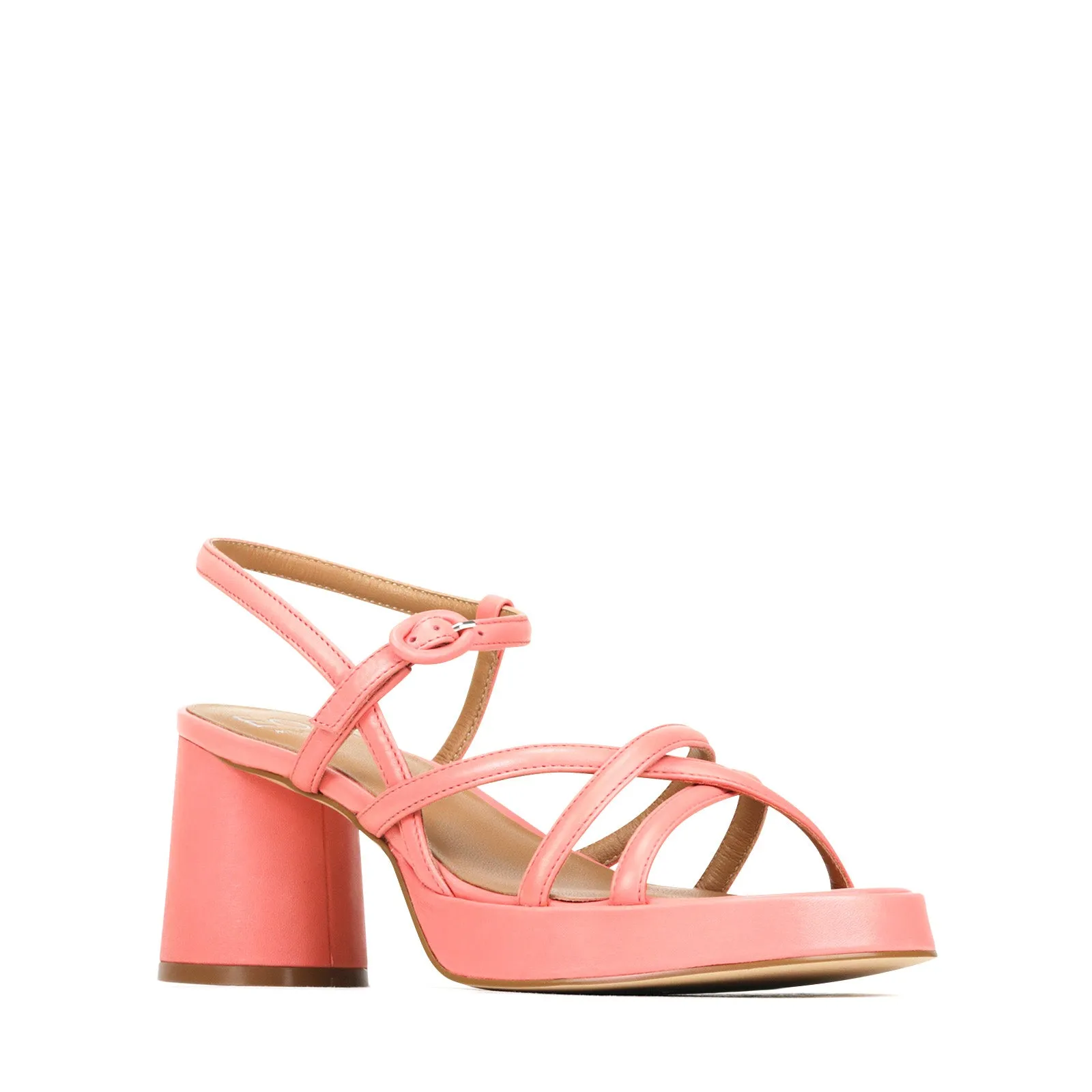 DORIANO LEDER ABSATZ SANDALEN
