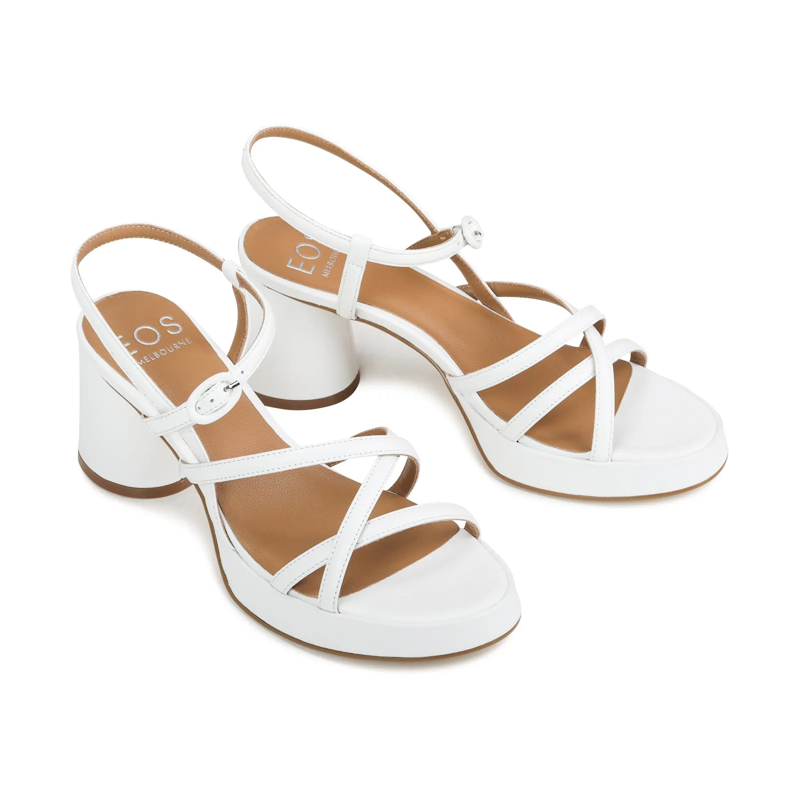DORIANO LEDER ABSATZ SANDALEN