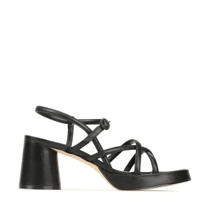 DORIANO LEDER ABSATZ SANDALEN