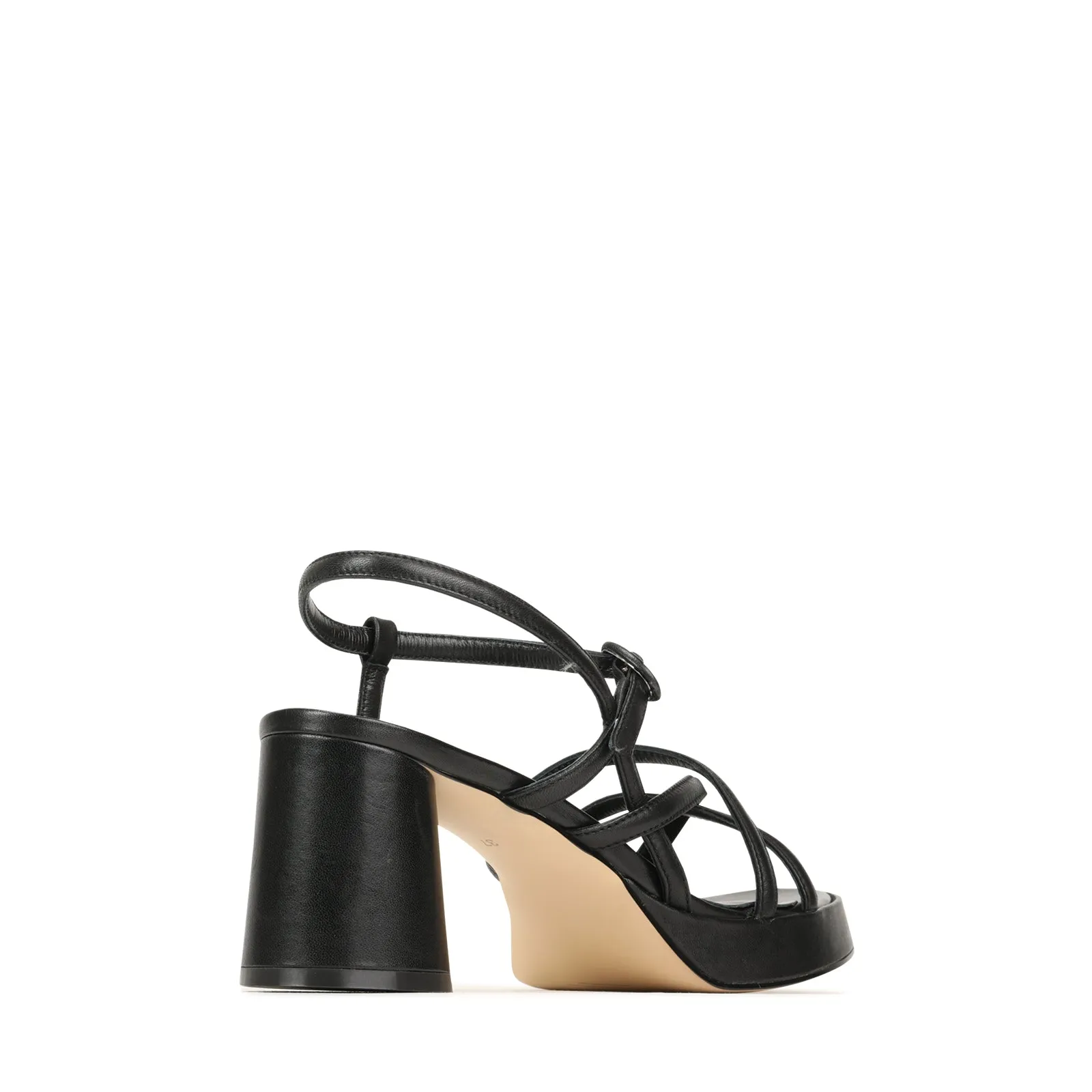 DORIANO LEDER ABSATZ SANDALEN