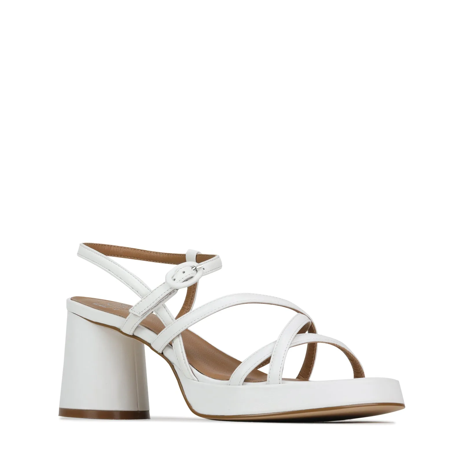 DORIANO LEDER ABSATZ SANDALEN