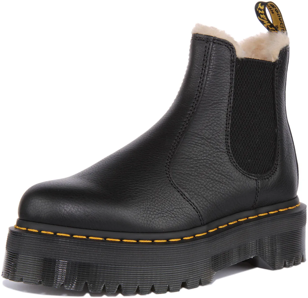 Dr. Martens 2976 Quad Pelzgefüttert In Schwarz Schuhe Dr. Martens