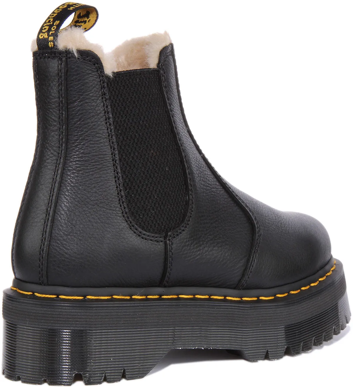 Dr. Martens 2976 Quad Pelzgefüttert In Schwarz Schuhe Dr. Martens