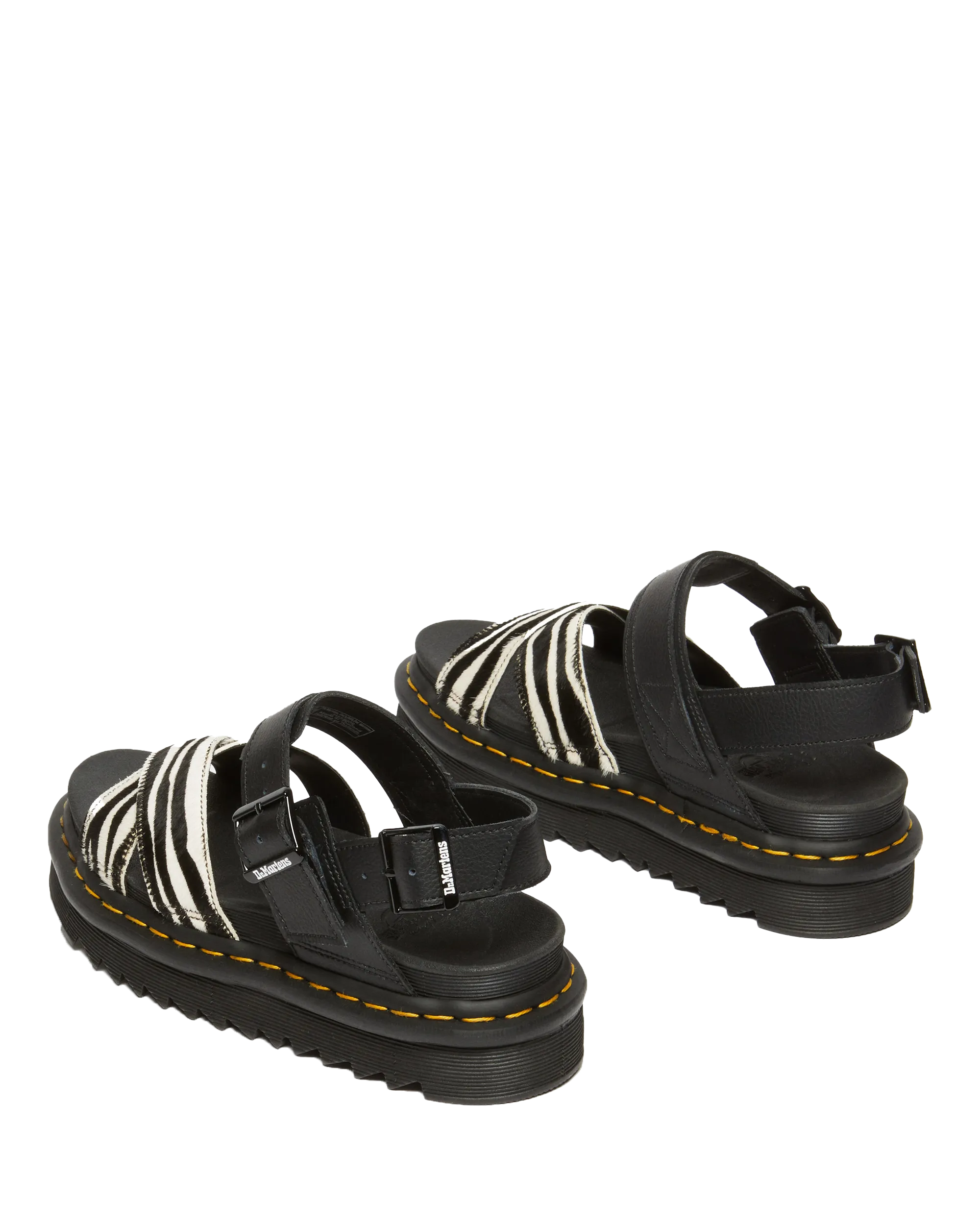 Dr. Martens Schuhe Voss II Sandalen in Zebra & Schwarz