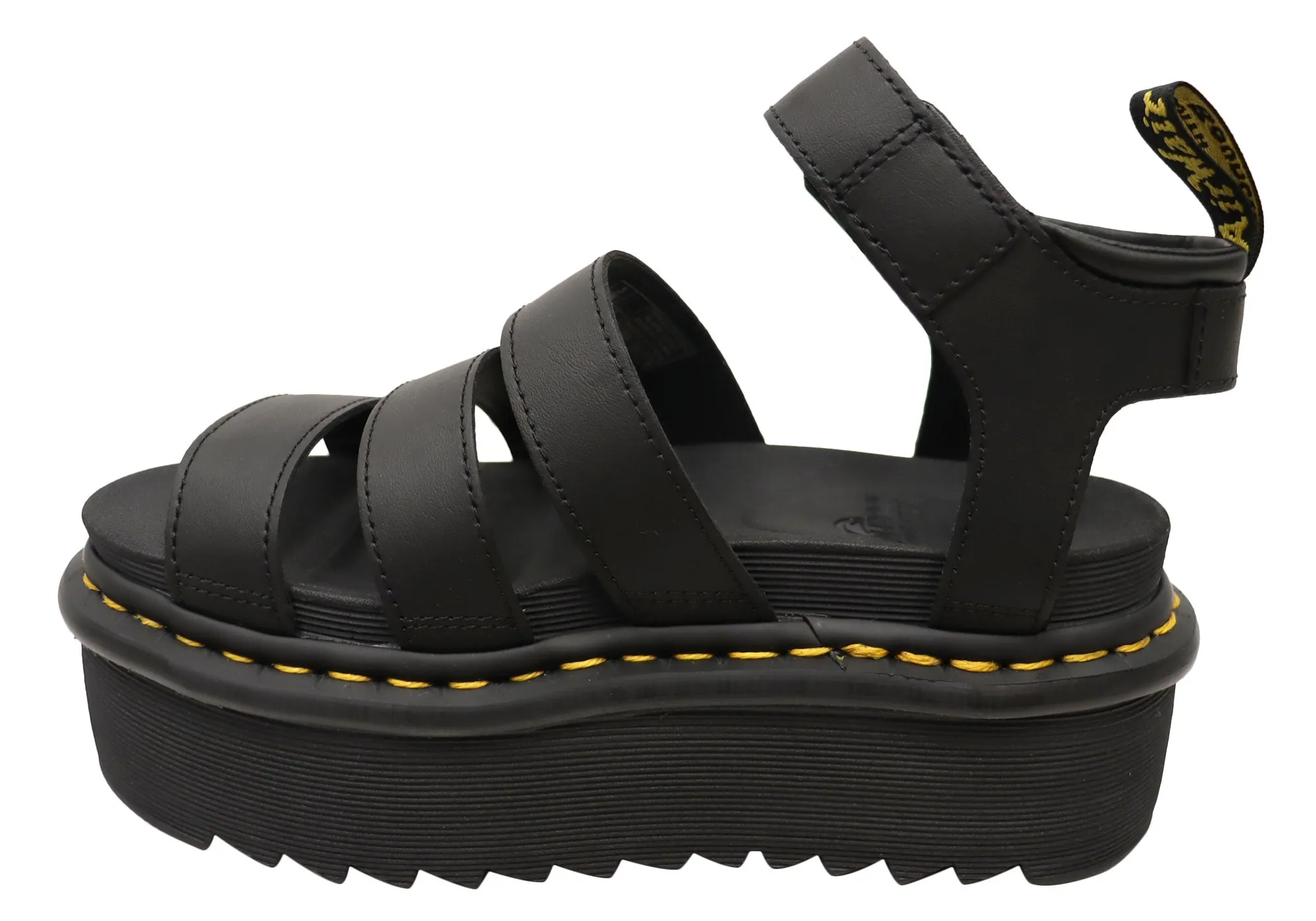 Dr. Martens Damen Blaire Quad Hydro Leder Plateau-Sandalen Dr. Martens Schuhe