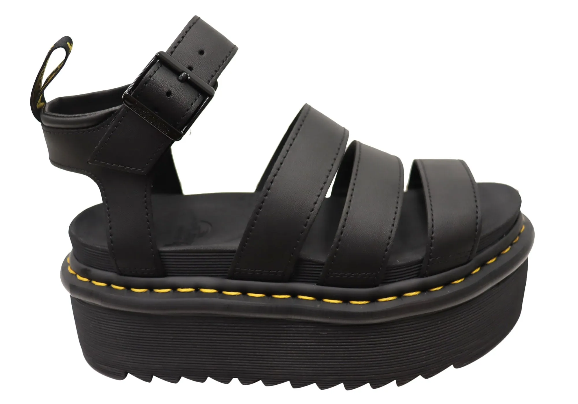 Dr. Martens Damen Blaire Quad Hydro Leder Plateau-Sandalen Dr. Martens Schuhe