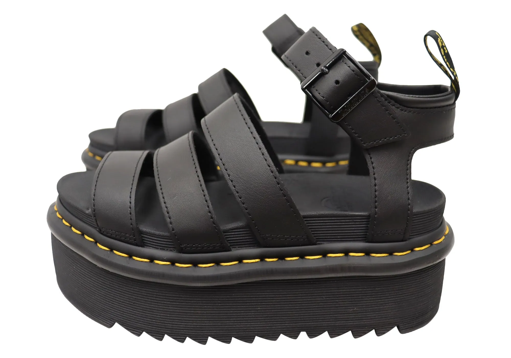 Dr. Martens Damen Blaire Quad Hydro Leder Plateau-Sandalen Dr. Martens Schuhe