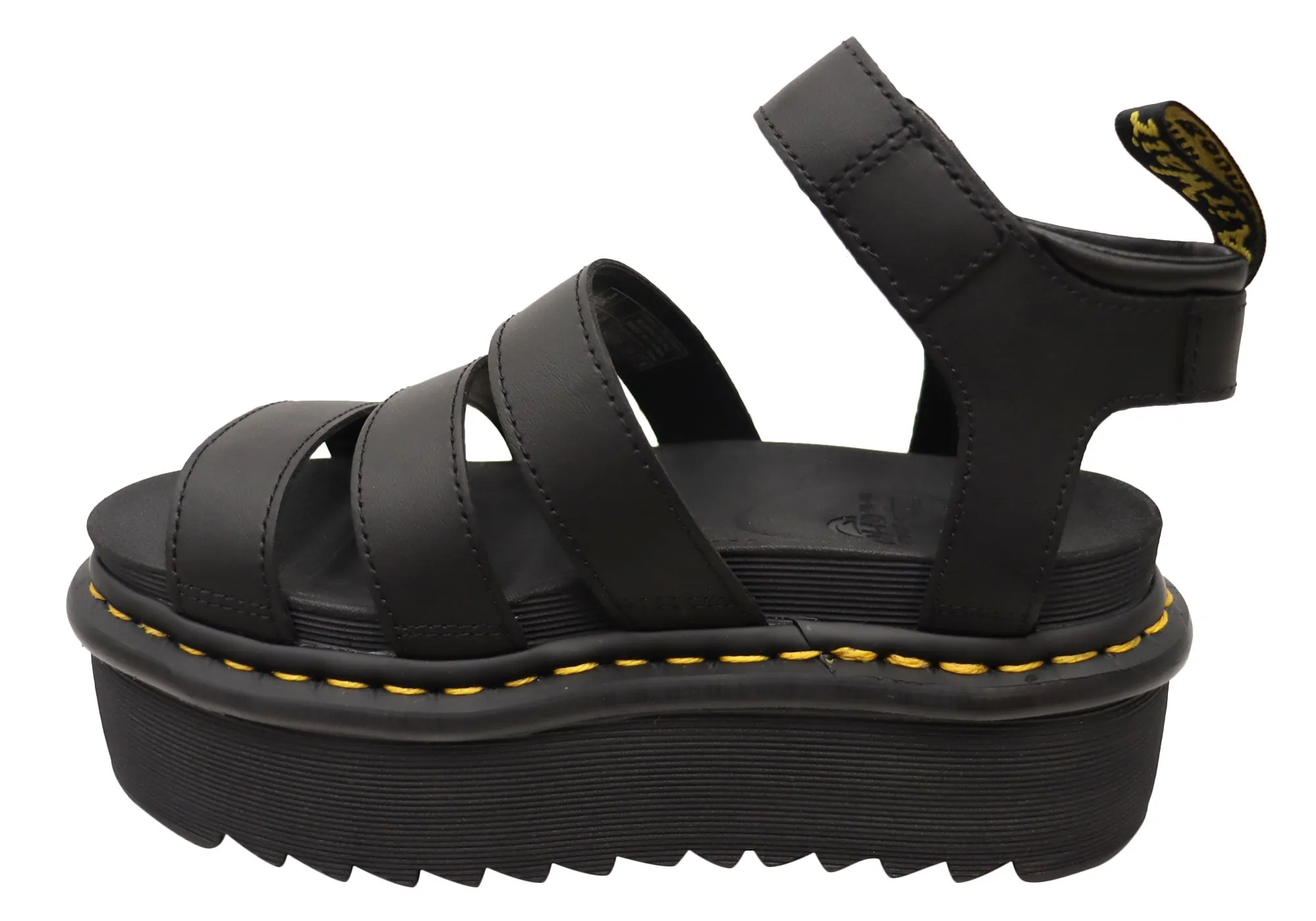 Dr. Martens Damen Blaire Quad Hydro Leder Plateau-Sandalen Dr. Martens Schuhe