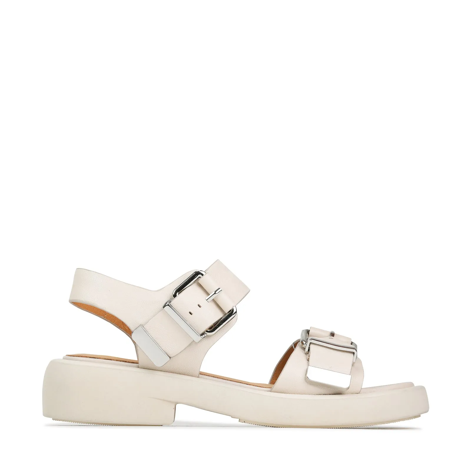 ELE PLATTFORM-SANDALEN AUS LEDER