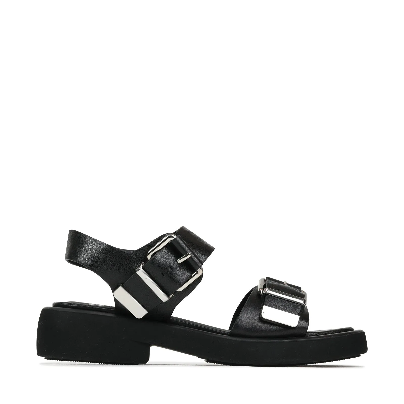 ELE PLATTFORM-SANDALEN AUS LEDER