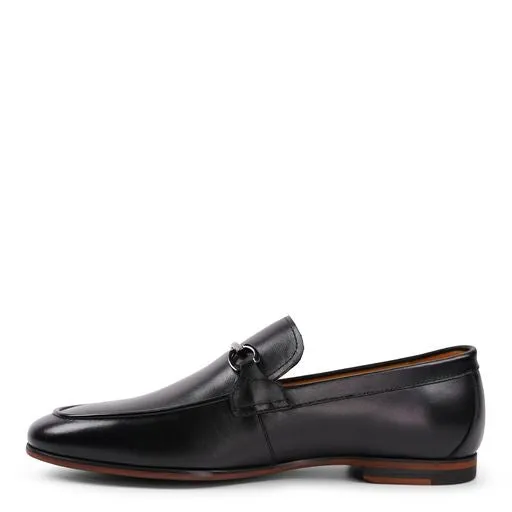 Ethan Schwarzes Kalbsleder-Loafer