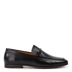 Ethan Schwarzes Kalbsleder-Loafer