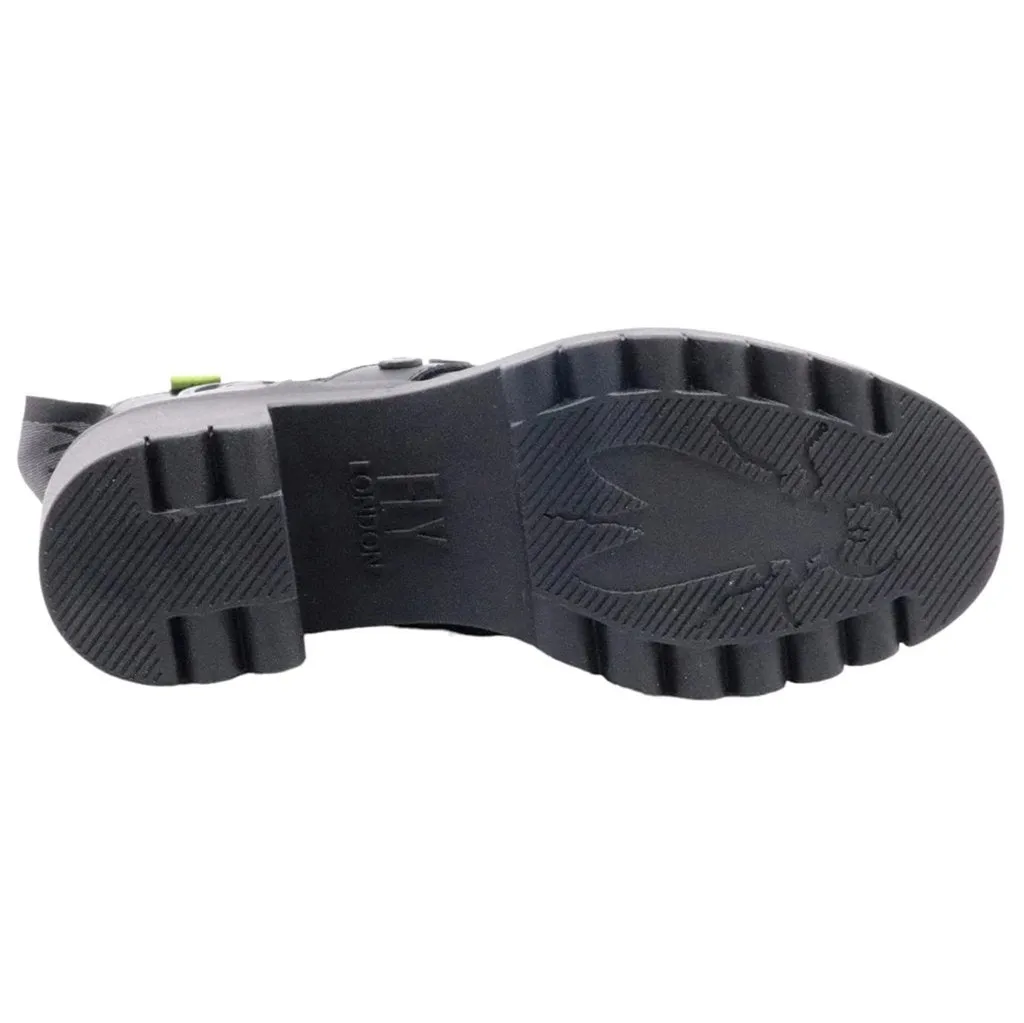 Fly London Tama888Fly Leder Stiefeletten für Damen mit Blockabsatz und Reißverschluss