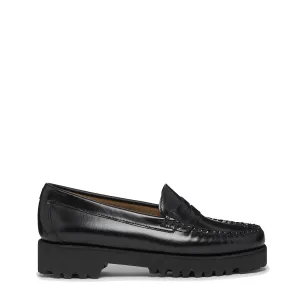G.H.Bass Damen Weejuns 90er Jahre Penny Loafers Schwarz Leder