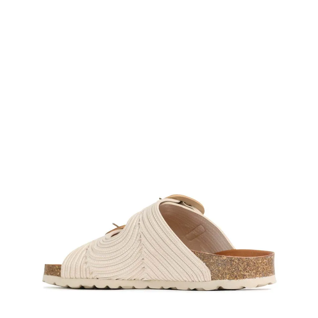 GIANA LEDER-SLIDES SANDALEN