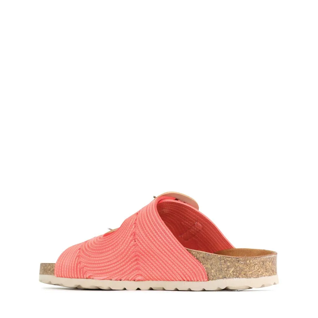GIANA LEDER-SLIDES SANDALEN